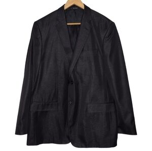 Versace Collection Men's Black Wool Blend Business Office Sport Coat Blazer